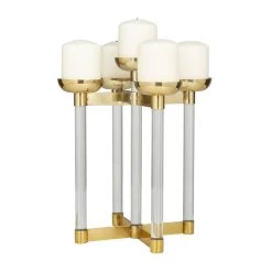 Best reviews of 👍 14" Gold Contemporary Candleholder by Ivory and Iris 🥰