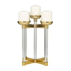 Best reviews of 👍 14" Gold Contemporary Candleholder by Ivory and Iris 🥰 -Cheap Ivory and Iris Store D612327S 4