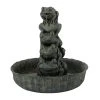 Cheap 👍 Green Resin Rustic Fountain, 19" x 20" x 19" by Ivory and Iris 🎉