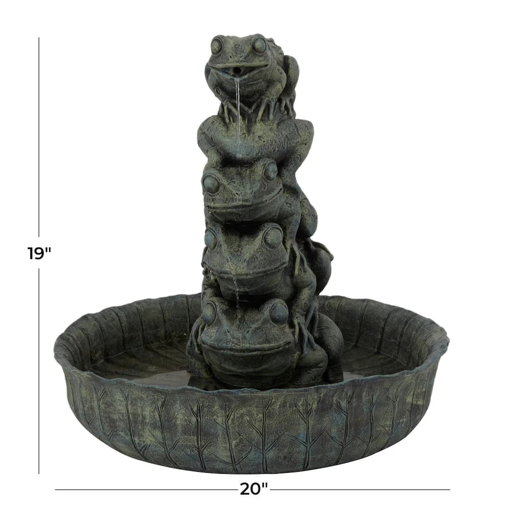 Cheap π Green Resin Rustic Fountain, 19" x 20" x 19" by Ivory and Iris π 6 Cheap π Green Resin Rustic Fountain, 19" x 20" x 19" by Ivory and Iris π - Image 6