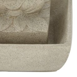 Brand new 🔥 Beige Resin Traditional Fountain, 11" x 10" x 10" by Ivory and Iris 🌟 -Cheap Ivory and Iris Store D612334S 4