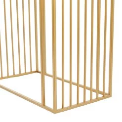 Flash Sale ⌛ Set of 2" Gold Metal Contemporary Accent Table, 22" x 26" x 14" by Ivory and Iris 🔥 -Cheap Ivory and Iris Store D612341S 3