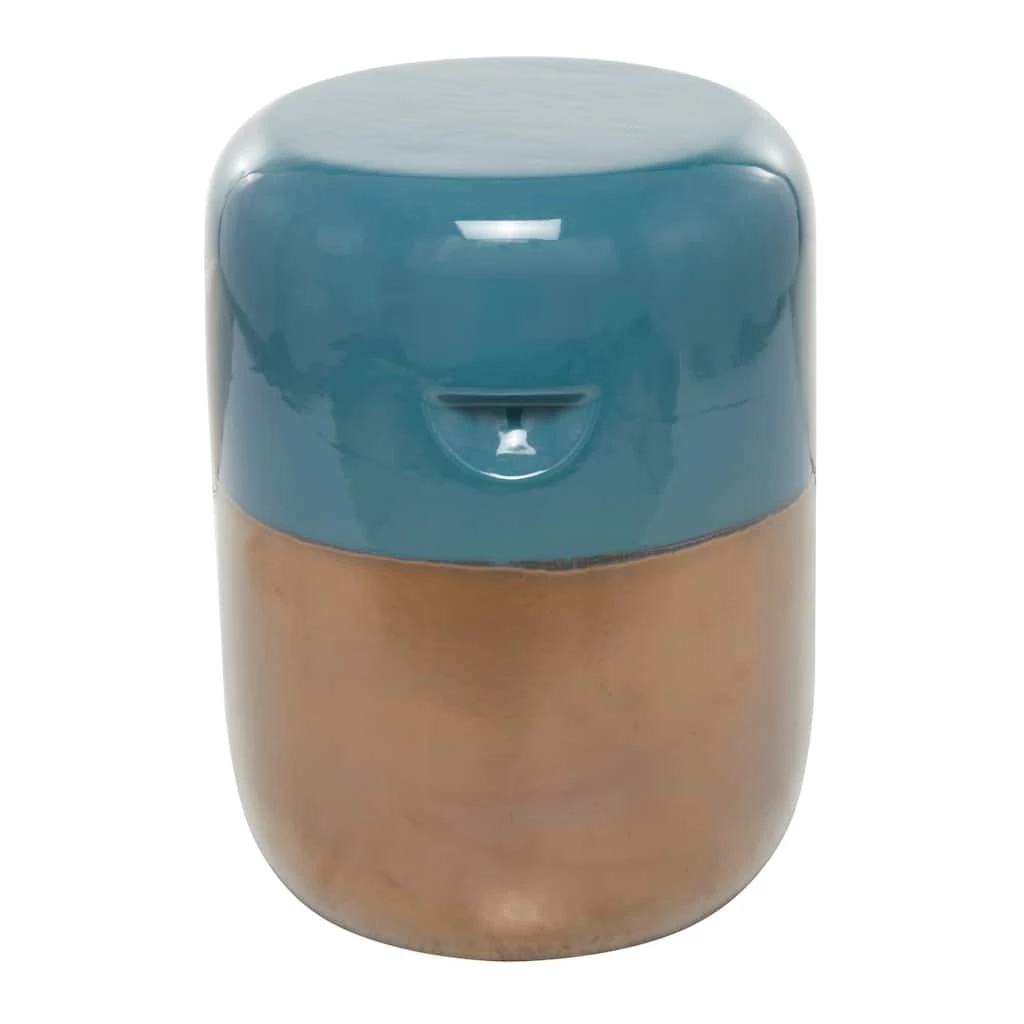 Budget π Blue Stoneware Contemporary Accent table 13" x 13" x 18" by Ivory and Iris βοΈ 4 Budget π Blue Stoneware Contemporary Accent table 13" x 13" x 18" by Ivory and Iris βοΈ - Image 4