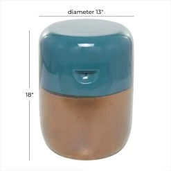 Budget π Blue Stoneware Contemporary Accent table 13" x 13" x 18" by Ivory and Iris βοΈ 10 Budget π Blue Stoneware Contemporary Accent table 13" x 13" x 18" by Ivory and Iris βοΈ -Cheap Ivory and Iris Store D612342S 5