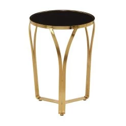 Top 10 🧨 Gold Metal Contemporary Accent Table 23" x 16" x 16" by Ivory and Iris 🧨