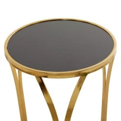 Top 10 🧨 Gold Metal Contemporary Accent Table 23" x 16" x 16" by Ivory and Iris 🧨 -Cheap Ivory and Iris Store D612345S 3