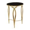 New ⌛ Black Metal Contemporary Accent Table 27" x 20" x 20" by Ivory and Iris ✨