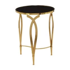 New ⌛ Black Metal Contemporary Accent Table 27" x 20" x 20" by Ivory and Iris ✨