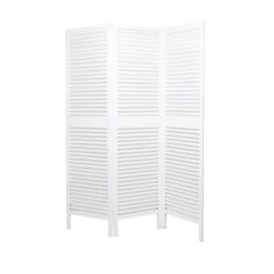 Promo 😉 White Wood Modern Farmhouse Room Divider Screen, 60" x 72" by Ivory and Iris ✨