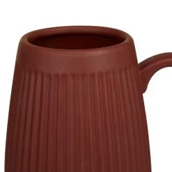 Best Sale ⌛ Set of 2" Maroon Stoneware Contemporary Vase 12" x 7" x 5" by Ivory and Iris 💯 -Cheap Ivory and Iris Store D612360S 3