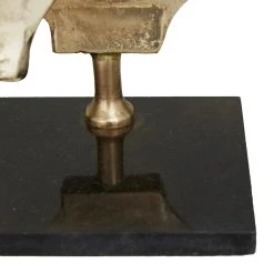 Best Pirce 🥰 Gold Aluminum Contemporary Sculpture, 22" x 18" x 6" by Ivory and Iris 👏 -Cheap Ivory and Iris Store D613778S 3