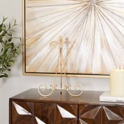 Promo 🌟 Gold Metal Traditional Easel, 12" x 11" x 15" by Ivory and Iris 🔥 -Cheap Ivory and Iris Store D615234S 7