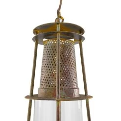 Hot Sale 🌟 Brown Metal Rustic Lantern, 23" x 9" x 9" by Ivory and Iris ⭐ -Cheap Ivory and Iris Store D615237S 3
