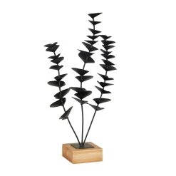 Cheap Ivory and Iris Store 18 New β Black Metal Contemporary Floral Sculpture 18" x 9" x 4" by Ivory and Iris π€©