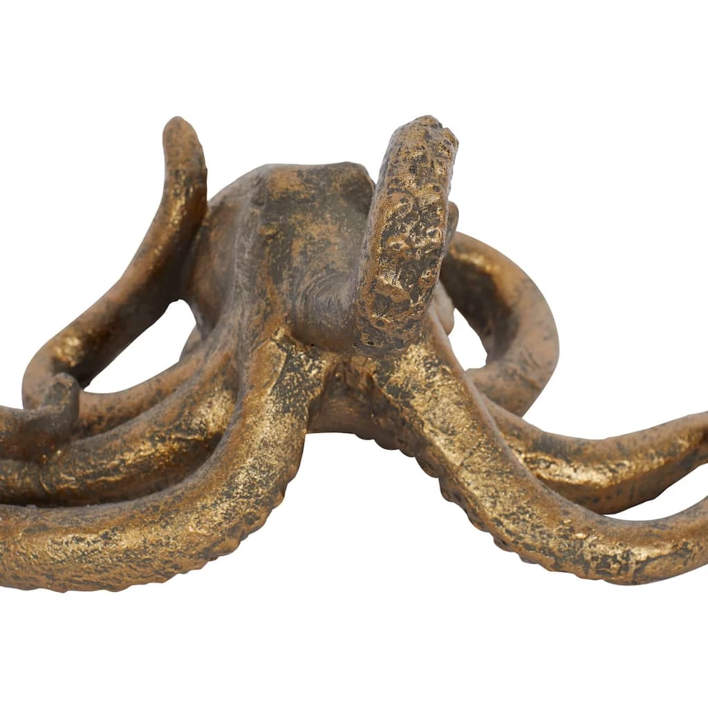 Best Sale π Black Polystone Coastal Sculpture, Octopus 5" x 11" x 7" by Ivory and Iris β 6 Best Sale π Black Polystone Coastal Sculpture, Octopus 5" x 11" x 7" by Ivory and Iris β - Image 6