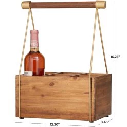 Cheapest π Light Brown Metal Modern Farmhouse Standing Wine Rack 16" x 12" x 8" by Ivory and Iris π 12 Cheapest π Light Brown Metal Modern Farmhouse Standing Wine Rack 16" x 12" x 8" by Ivory and Iris π -Cheap Ivory and Iris Store D615249S 6