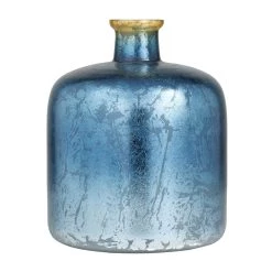 Brand new π Blue Glass Coastal Vase, 12" x 10" x 10" by Ivory and Iris π₯°