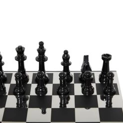 Best Sale 🥰 Black Aluminum Contemporary Accent Table 27" x 17" x 17" by Ivory and Iris ⭐ -Cheap Ivory and Iris Store D615577S 5