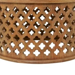 New π Brown Wood Rustic Coffee Table 18" x 32" x 32" by Ivory and Iris π 10 New π Brown Wood Rustic Coffee Table 18" x 32" x 32" by Ivory and Iris π -Cheap Ivory and Iris Store D615582S 4