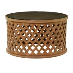 New π Brown Wood Rustic Coffee Table 18" x 32" x 32" by Ivory and Iris π 11 New π Brown Wood Rustic Coffee Table 18" x 32" x 32" by Ivory and Iris π -Cheap Ivory and Iris Store D615582S 5