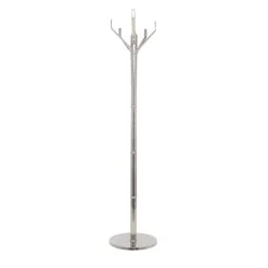 Best Pirce 🤩 Silver Aluminum Contemporary 🧥 Coat Rack, 69" x 15" x 15" by Ivory and Iris 👍 -Cheap Ivory and Iris Store D615590S 5