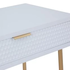 Wholesale 💯 Set of 2" White Wood Contemporary Console Table with Mirror, 31" x 31" x 16" by Ivory and Iris 🔥 -Cheap Ivory and Iris Store D615596S 6