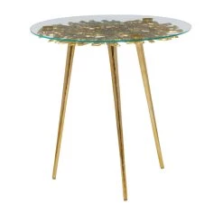 Top 10 ❤️ Gold Aluminum Modern Accent Table, 22" x 22" x 22" by Ivory and Iris 😉