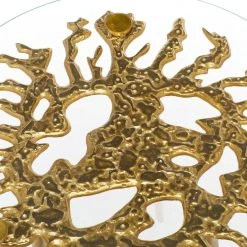 Top 10 ❤️ Gold Aluminum Modern Accent Table, 22" x 22" x 22" by Ivory and Iris 😉 -Cheap Ivory and Iris Store D615606S 7