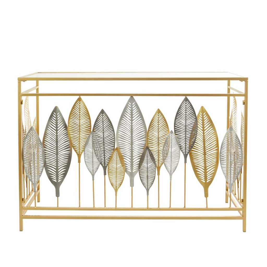Wholesale π Gold Metal Contemporary Console Table, 30" x 44" x 16" by Ivory and Iris π 3 Wholesale π Gold Metal Contemporary Console Table, 30" x 44" x 16" by Ivory and Iris π - Image 3
