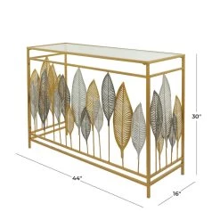 Wholesale π Gold Metal Contemporary Console Table, 30" x 44" x 16" by Ivory and Iris π 14 Wholesale π Gold Metal Contemporary Console Table, 30" x 44" x 16" by Ivory and Iris π -Cheap Ivory and Iris Store D615617S 7
