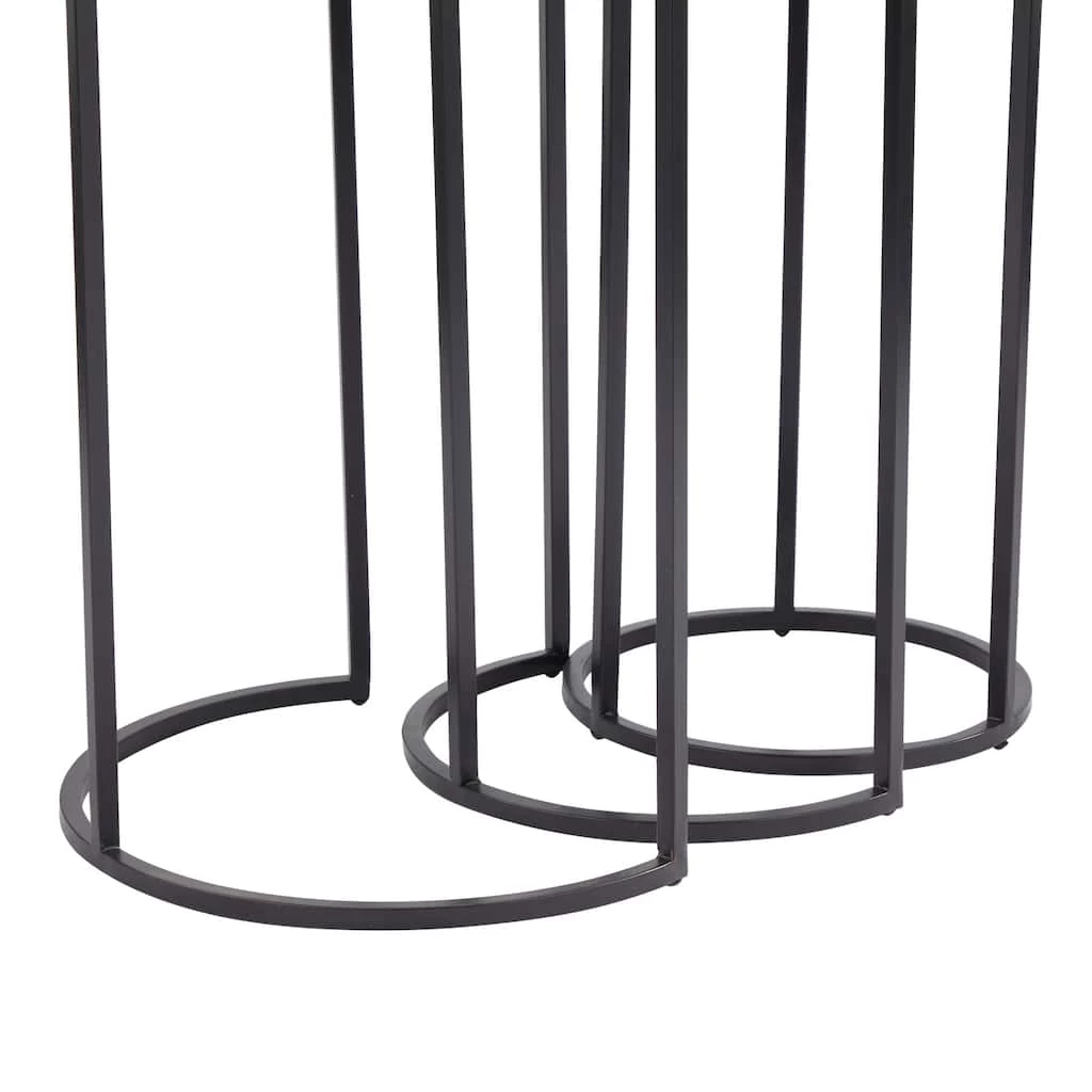 Discount β Set of 3" Gold Aluminum Transitional Accent Table, 15" x 15" x 15" by Ivory and Iris π 4 Discount β Set of 3" Gold Aluminum Transitional Accent Table, 15" x 15" x 15" by Ivory and Iris π - Image 4