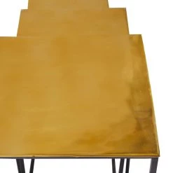 Best Sale 🥰 Set of 3" Gold Aluminum Glam Accent Table, 15" x 15" x 15" by Ivory and Iris 🥰 -Cheap Ivory and Iris Store D615629S 3