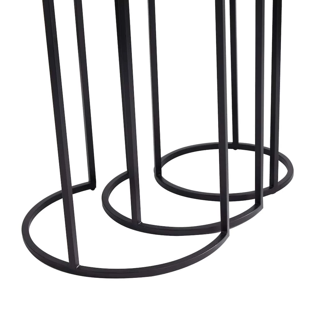 Best Pirce π₯ Set of 3" Silver Aluminum Transitional Accent Table, 15" x 15" x 15" by Ivory and Iris π― 4 Best Pirce π₯ Set of 3" Silver Aluminum Transitional Accent Table, 15" x 15" x 15" by Ivory and Iris π― - Image 4