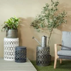 Cheapest 🥰 Multi Colored Metal Contemporary Accent Table, Set of 3" Set of 3" 23", 19", 15" by Ivory and Iris 🛒 -Cheap Ivory and Iris Store D615633S 8