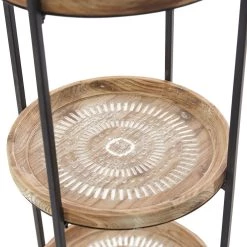 Wholesale ⌛ Brown Wood Traditional Shelving Unit 43" x 15" x 15" by Ivory and Iris ❤️ -Cheap Ivory and Iris Store D615634S 4