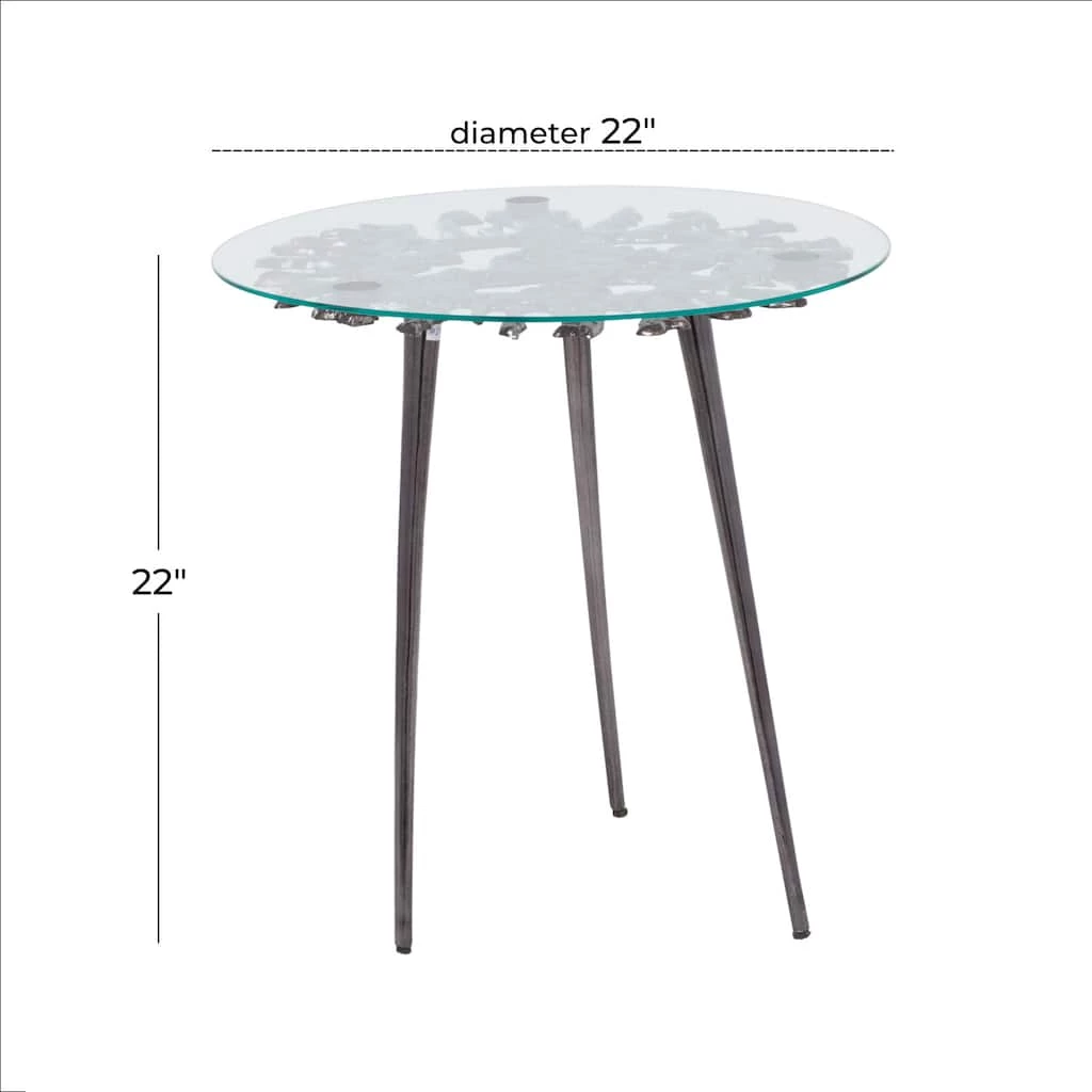 Best reviews of π Black Aluminum Modern Accent Table, 22" x 22" x 22" by Ivory and Iris π 9 Best reviews of π Black Aluminum Modern Accent Table, 22" x 22" x 22" by Ivory and Iris π - Image 9