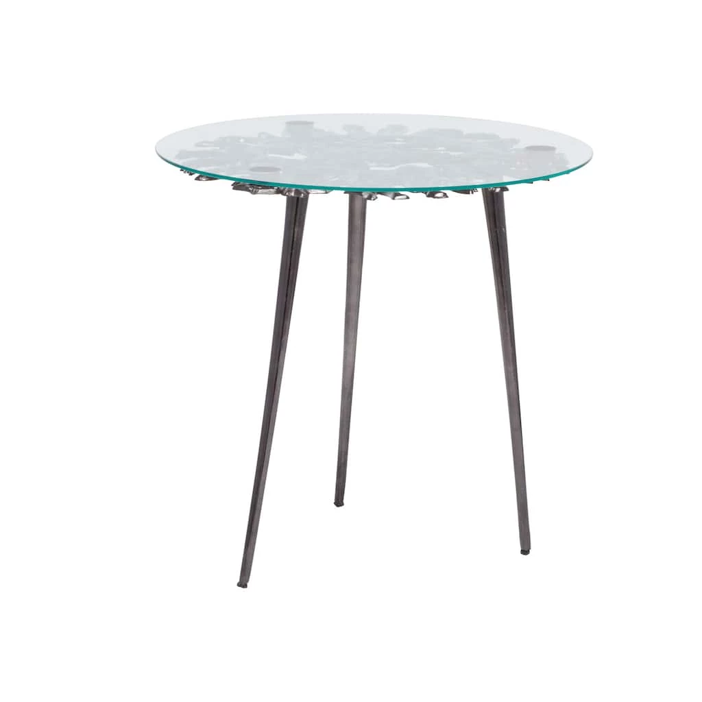 Best reviews of π Black Aluminum Modern Accent Table, 22" x 22" x 22" by Ivory and Iris π 4 Best reviews of π Black Aluminum Modern Accent Table, 22" x 22" x 22" by Ivory and Iris π - Image 4