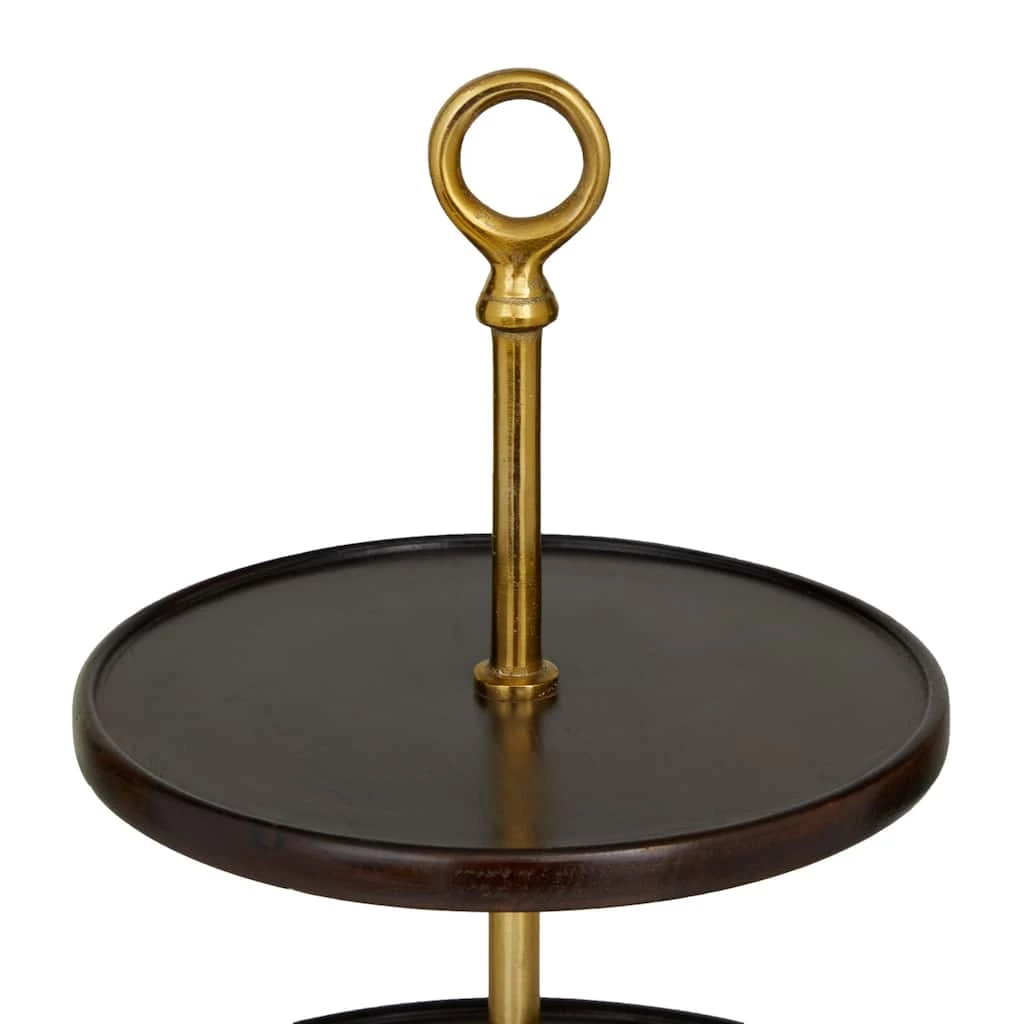 Best Sale π Brown Coastal Tiered Server, 14" x 14" x 18" by Ivory and Iris π 3 Best Sale π Brown Coastal Tiered Server, 14" x 14" x 18" by Ivory and Iris π - Image 3