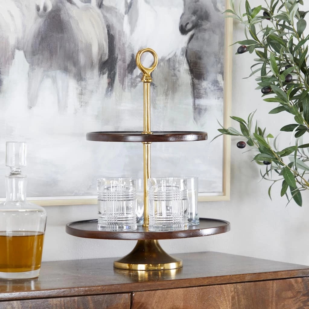 Best Sale π Brown Coastal Tiered Server, 14" x 14" x 18" by Ivory and Iris π 6 Best Sale π Brown Coastal Tiered Server, 14" x 14" x 18" by Ivory and Iris π - Image 6