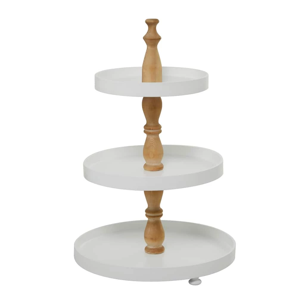 Best Sale π White Farmhouse Tiered Server, 16" x 16" x 24" by Ivory and Iris π₯° 2 Best Sale π White Farmhouse Tiered Server, 16" x 16" x 24" by Ivory and Iris π₯° - Image 2