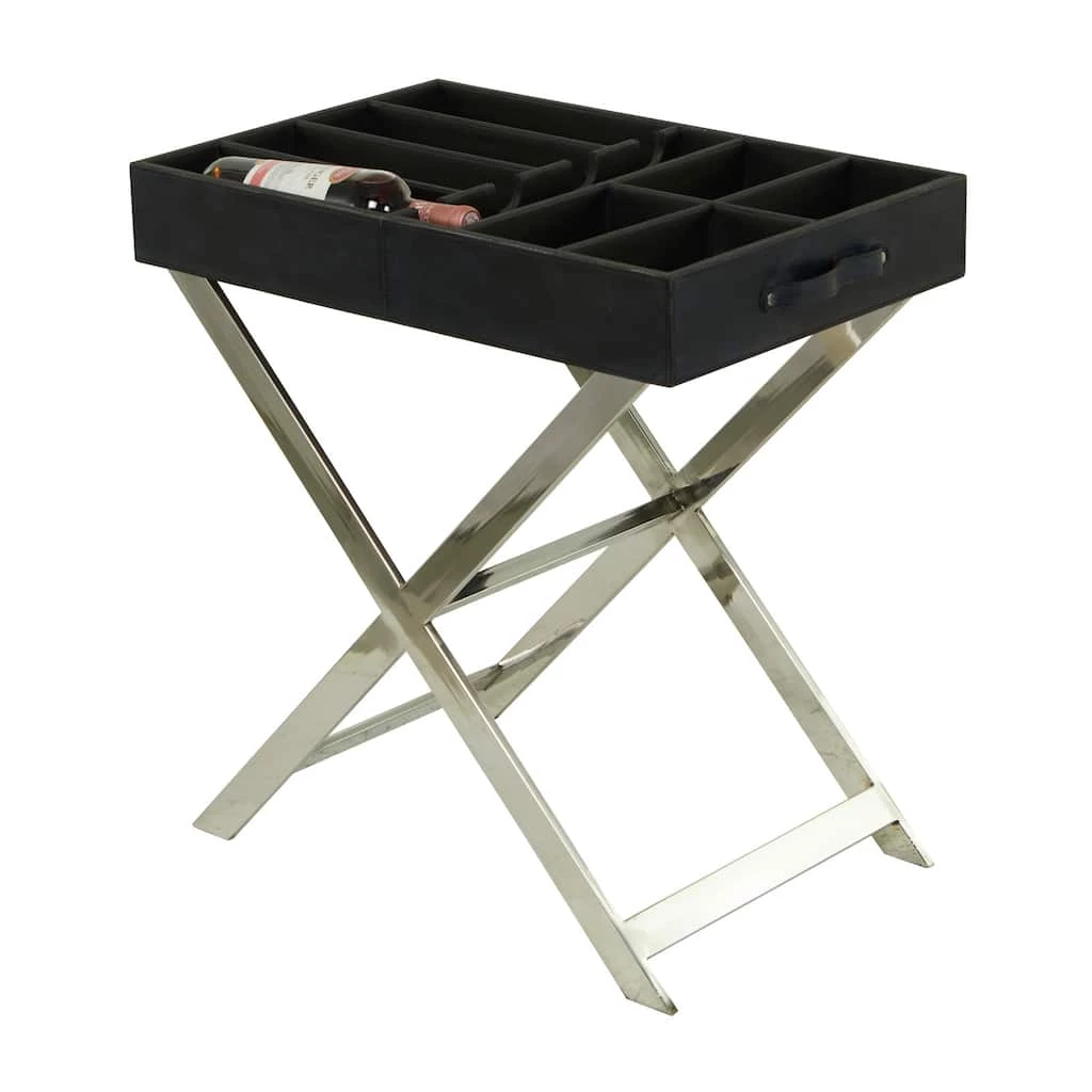 Budget π Black Modern Wine Holder, 24" x 16" x 26" by Ivory and Iris β€οΈ 1 Budget π Black Modern Wine Holder, 24" x 16" x 26" by Ivory and Iris β€οΈ