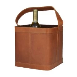 Top 10 ✨ Tan Modern Wine Holder, 9" x 9" x 17" by Ivory and Iris ❤️