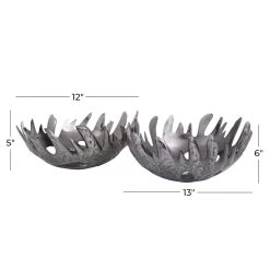 Buy 💯 Grey Contemporary Abstract Decorative Bowl by Ivory and Iris 🌟 -Cheap Ivory and Iris Store D616386S 6