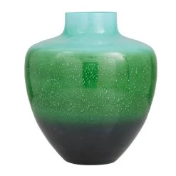 Wholesale 👍 13" Green Glass Modern Vase by Ivory and Iris 🛒 -Cheap Ivory and Iris Store D616594S 5