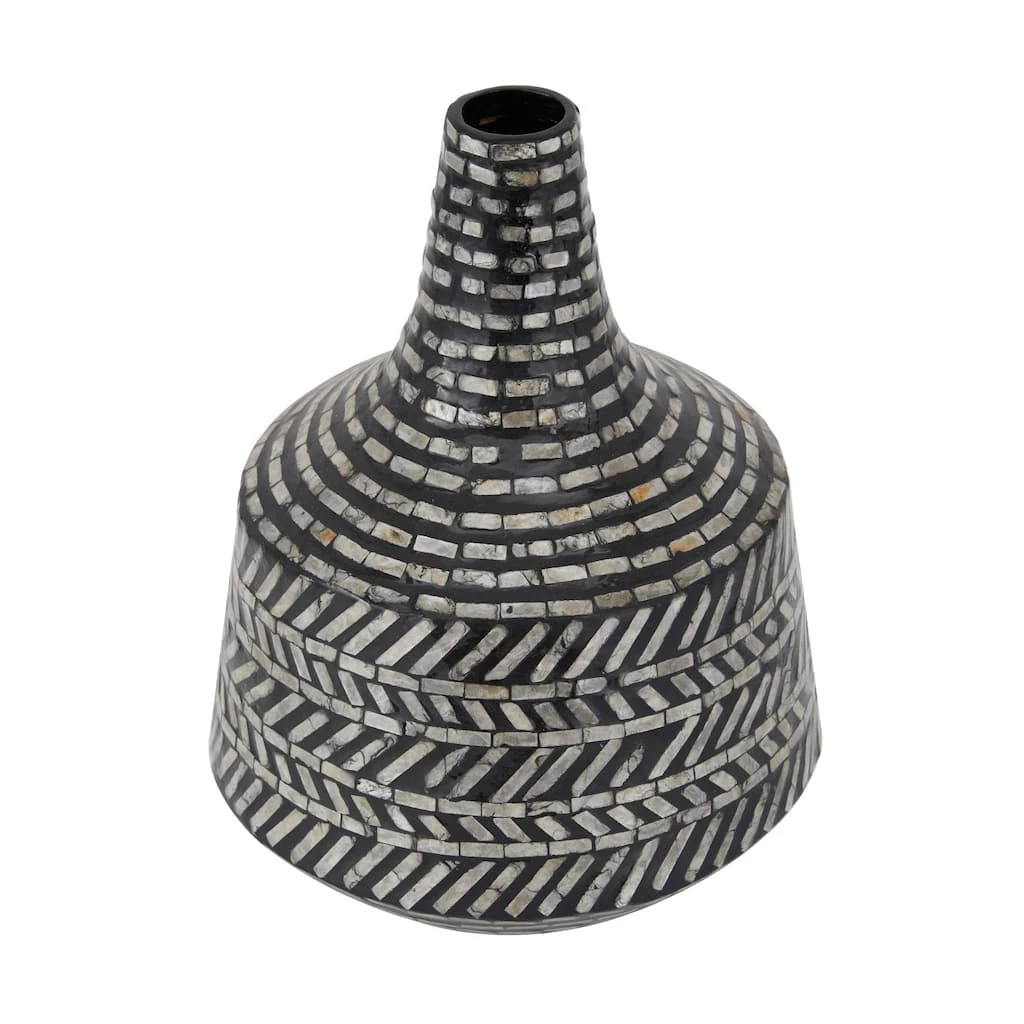 Top 10 π€© 16" Black Shell Contemporary Vase by Ivory and Iris π 1 Top 10 π€© 16" Black Shell Contemporary Vase by Ivory and Iris π