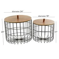 Best reviews of ⭐ Brown Metal Contemporary Storage Basket Set by Ivory and Iris ✨ -Cheap Ivory and Iris Store D616606S 7