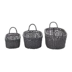 Best Sale 🎉 Gray Contemporary Storage Baskets, 3ct. by Ivory and Iris 🛒 -Cheap Ivory and Iris Store D616743S 3