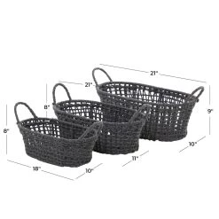 Best Sale 🎉 Gray Contemporary Storage Baskets, 3ct. by Ivory and Iris 🛒 -Cheap Ivory and Iris Store D616743S 7