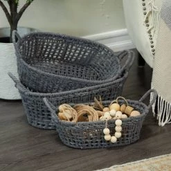 Best Sale 🎉 Gray Contemporary Storage Baskets, 3ct. by Ivory and Iris 🛒 -Cheap Ivory and Iris Store D616743S 8