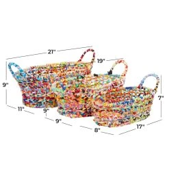 Best Pirce 😉 Multi Colored Eclectic Storage Baskets, 3ct. by Ivory and Iris ⌛ -Cheap Ivory and Iris Store D616746S 6